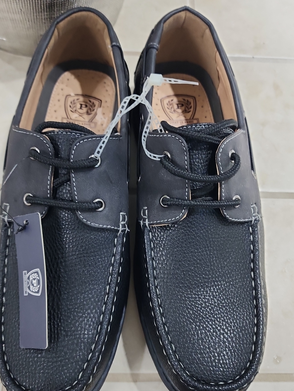 PHAT CLASSIC Men's Black Slip-On Loafers